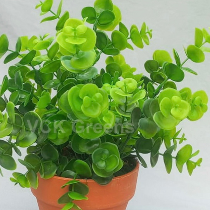 Artificial Eucalyptus Leaves With Plastic Pot 1.3ft