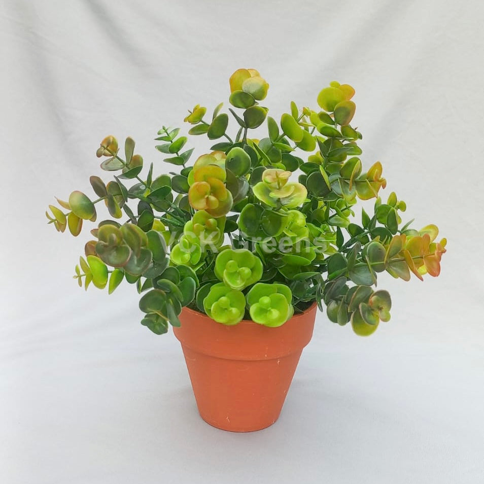 Artificial Eucalyptus Leaves With Plastic Pot 1.3ft