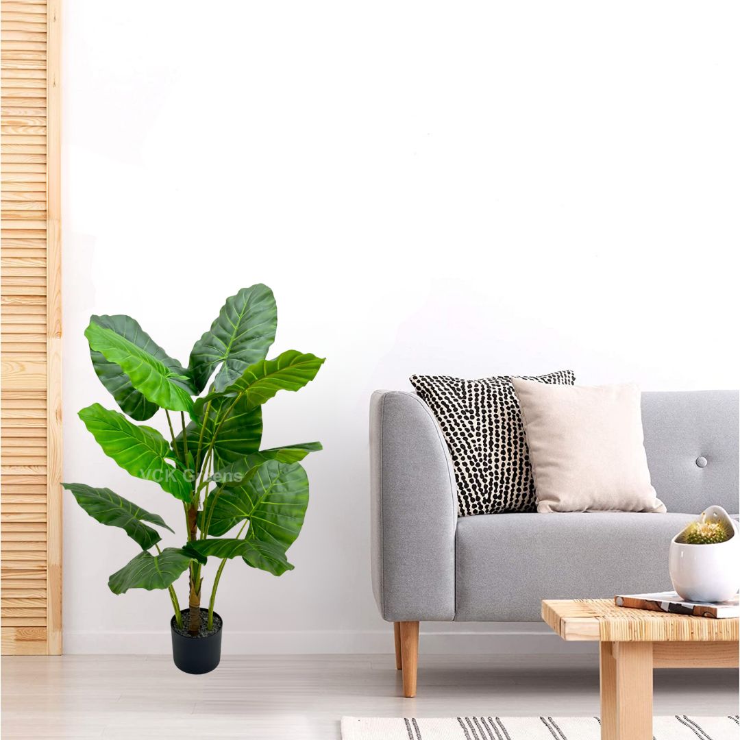 Artificial Evergreen Leaf Plant 4ft With Pot