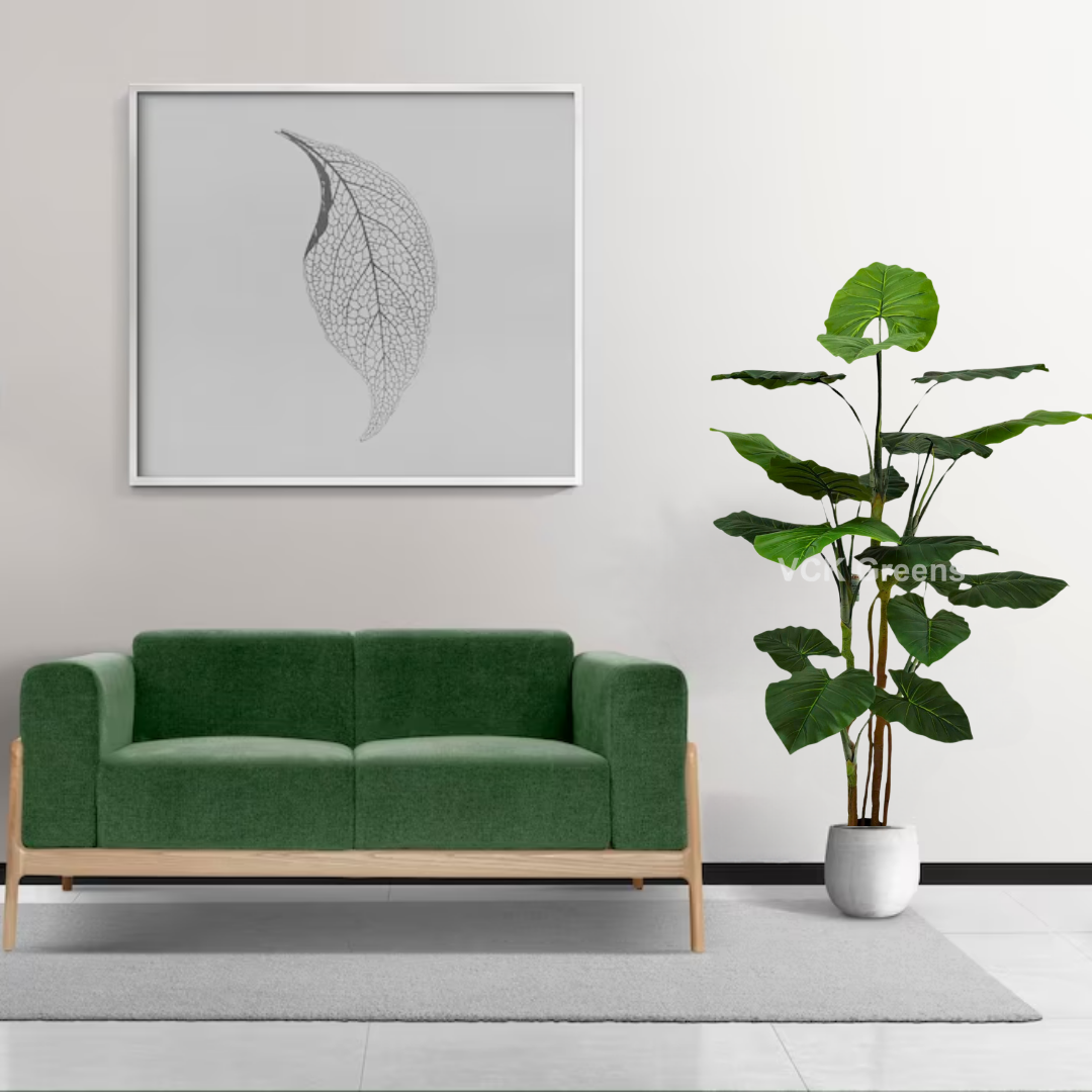 Artificial Evergreen Leaf Plant 6ft With Pot