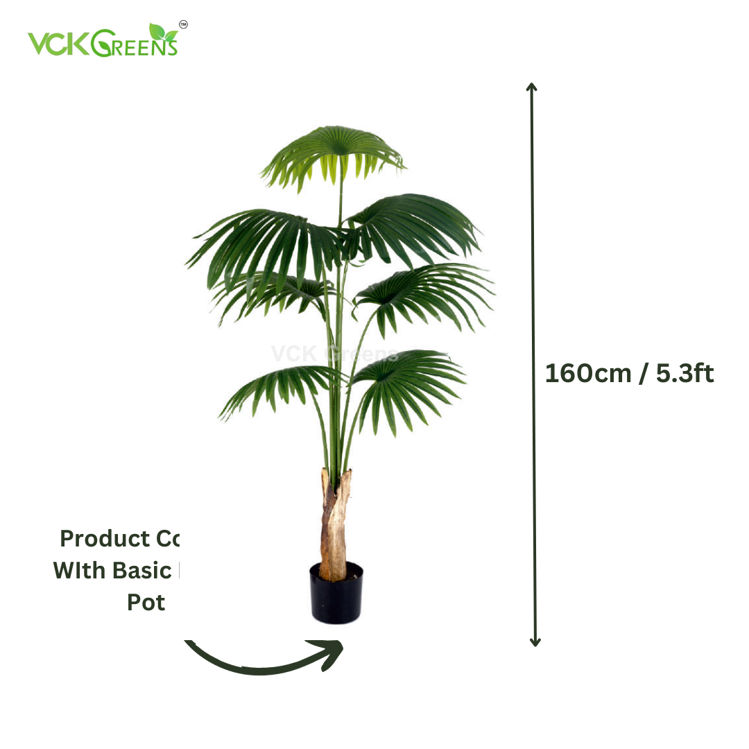 Artificial Fan Palm Trees With Pot