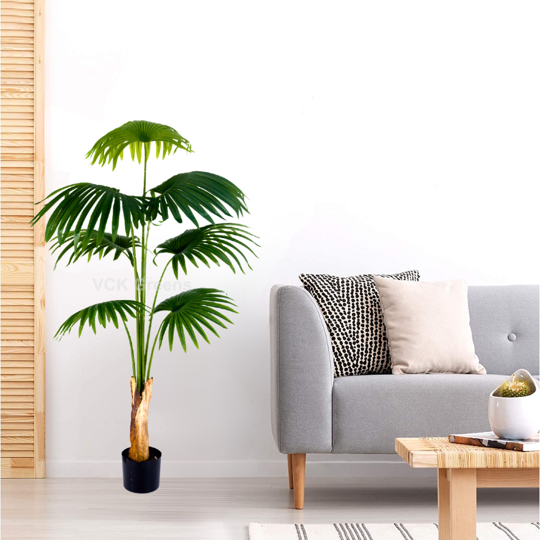 Artificial Fan Palm Trees With Pot