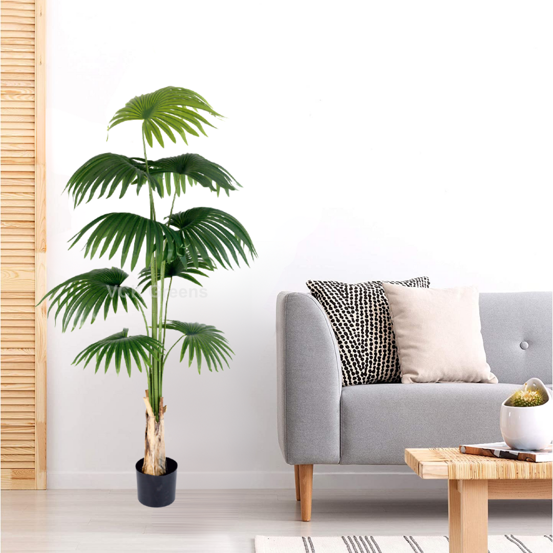 Artificial Fan Palm Trees With Pot