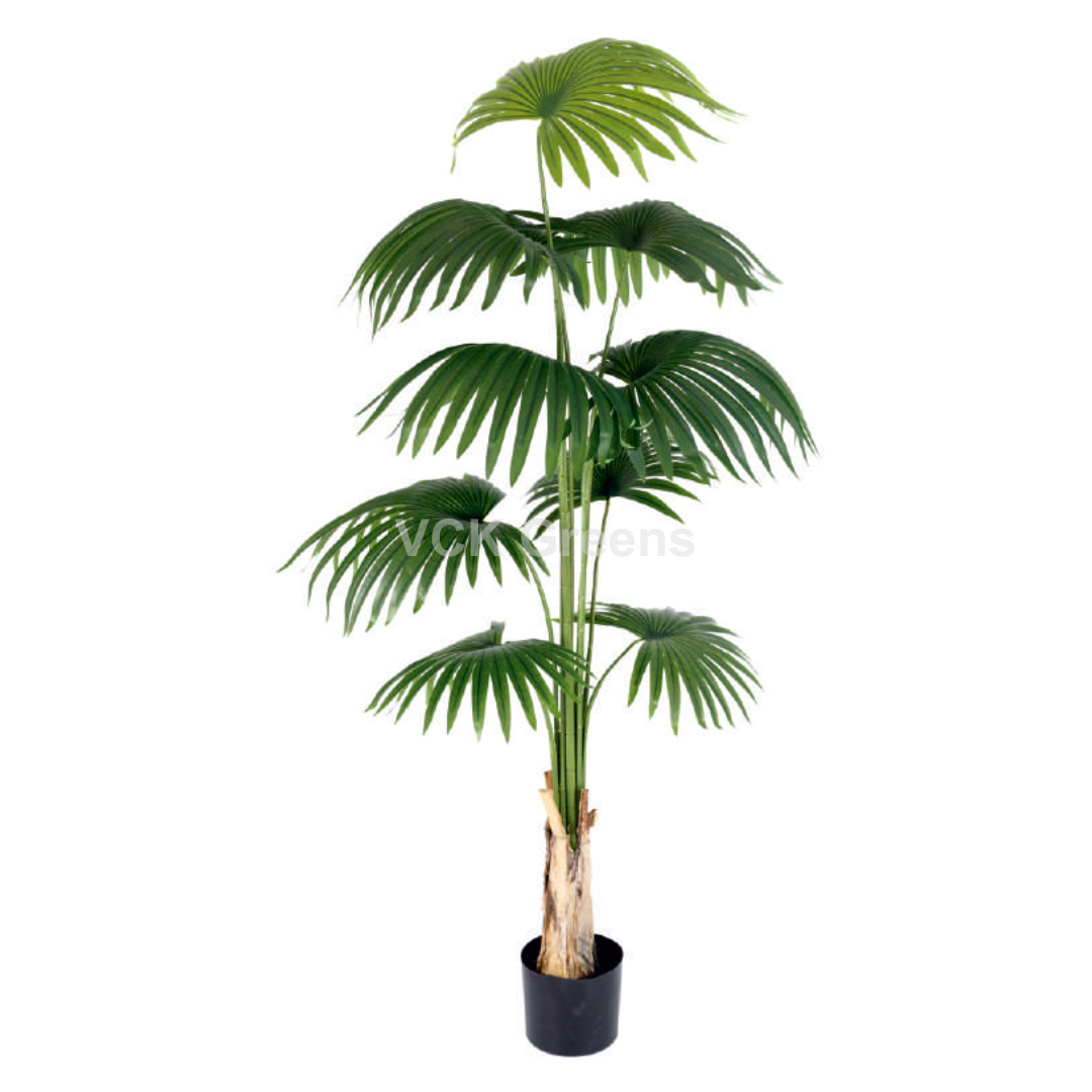 Artificial Fan Palm Trees With Pot
