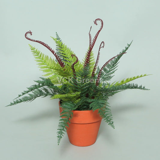 Artificial Fern Bunch With Plastic Pot 1.3ft