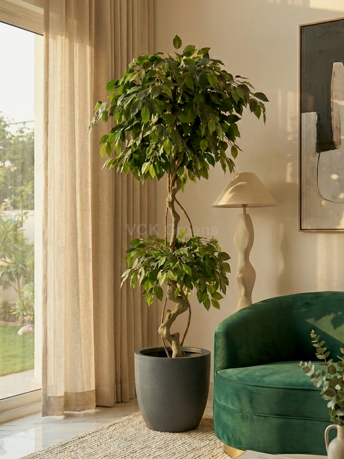 Artificial Topiary Ficus Plant 5ft