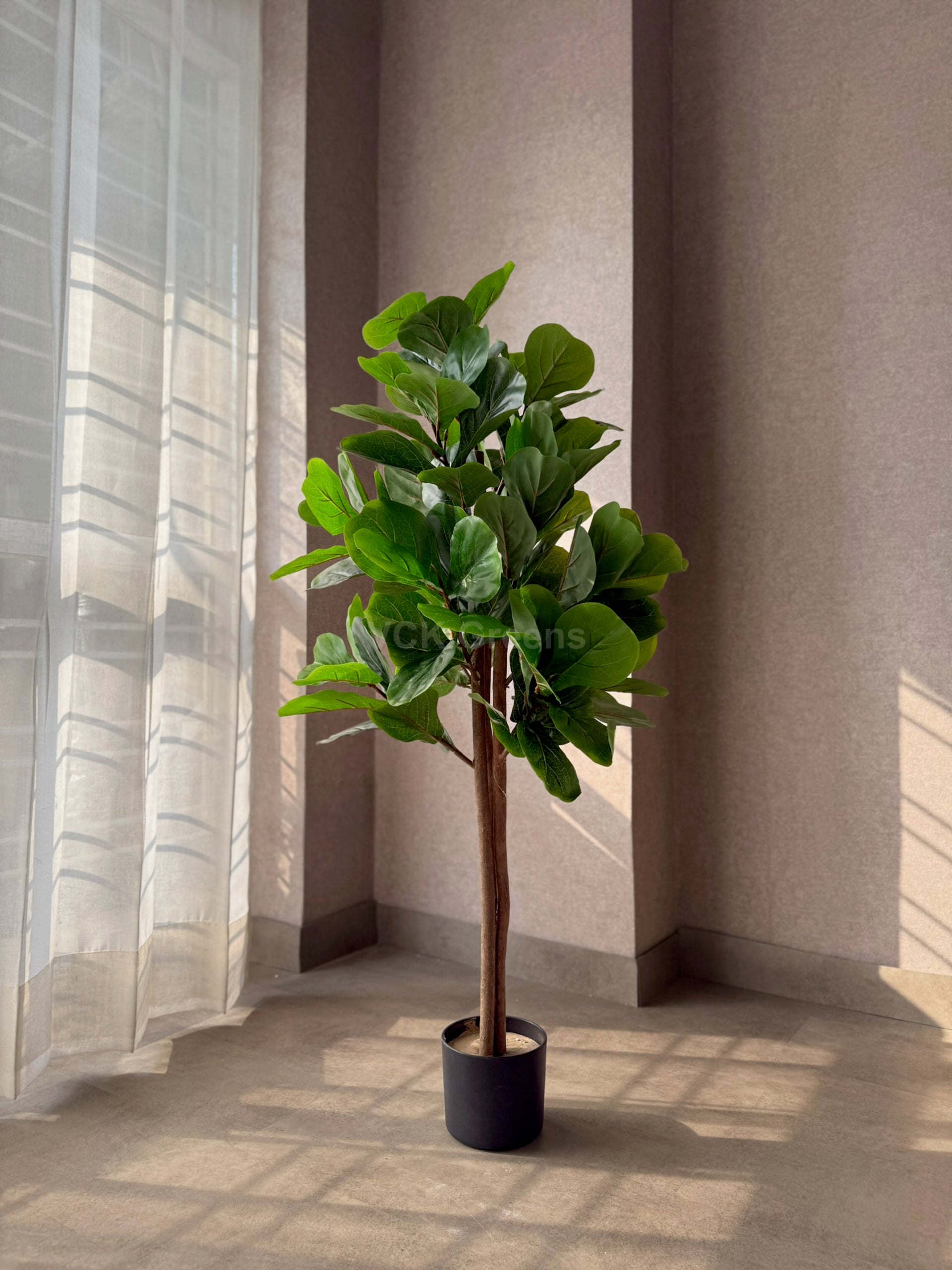 faux fiddle leaf fig tree 4ft Artificial Fiddle Leaf Fig Tree 4ft – VCK Greens