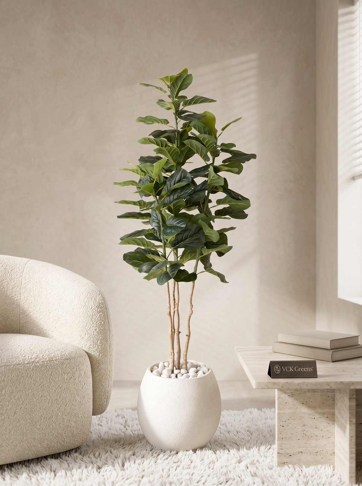 Artificial Velora Fiddle Leaf Fig Tree 6ft