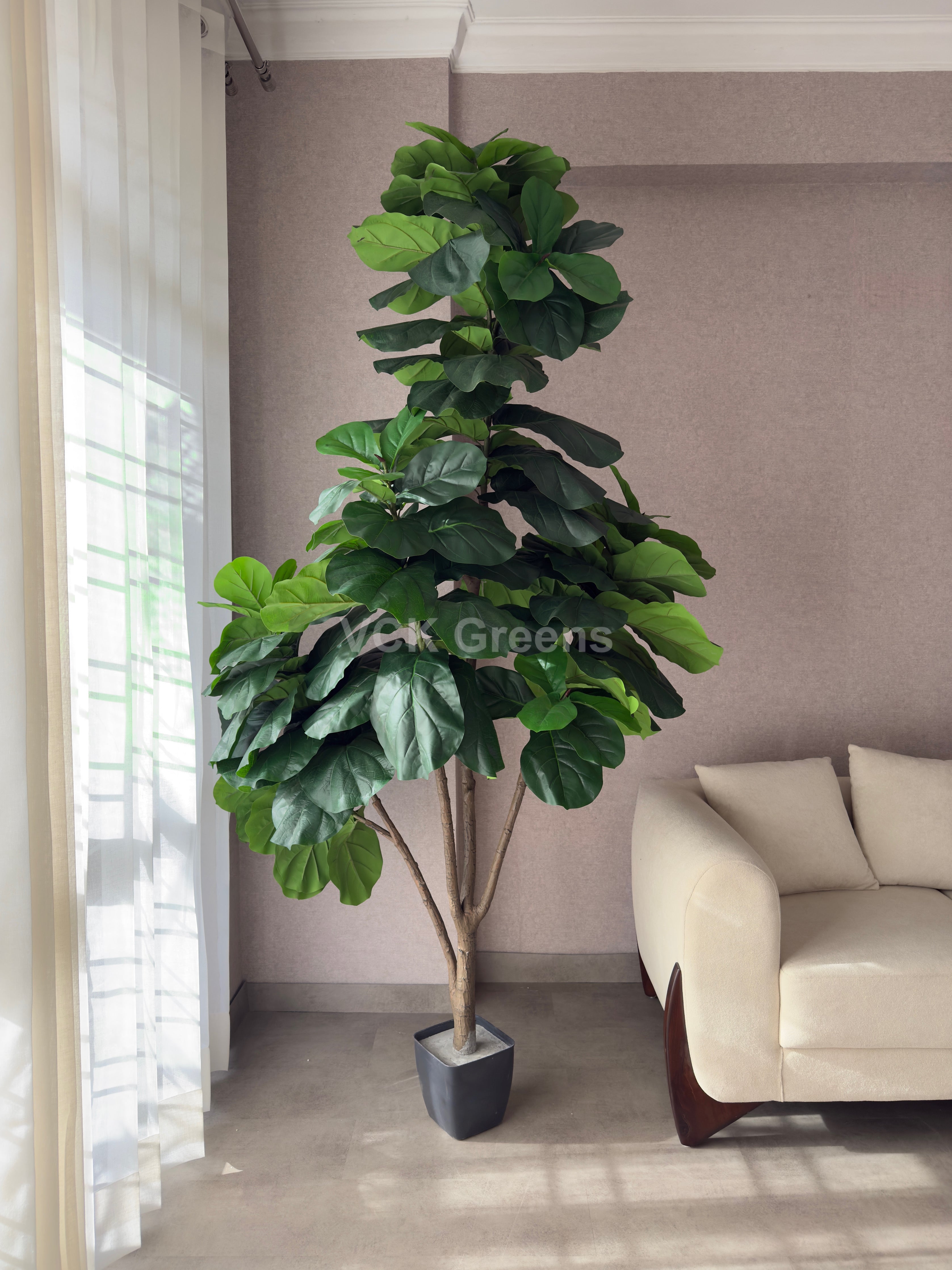 Artificial Tall Fiddle Leaf Fig Plant 8.7ft