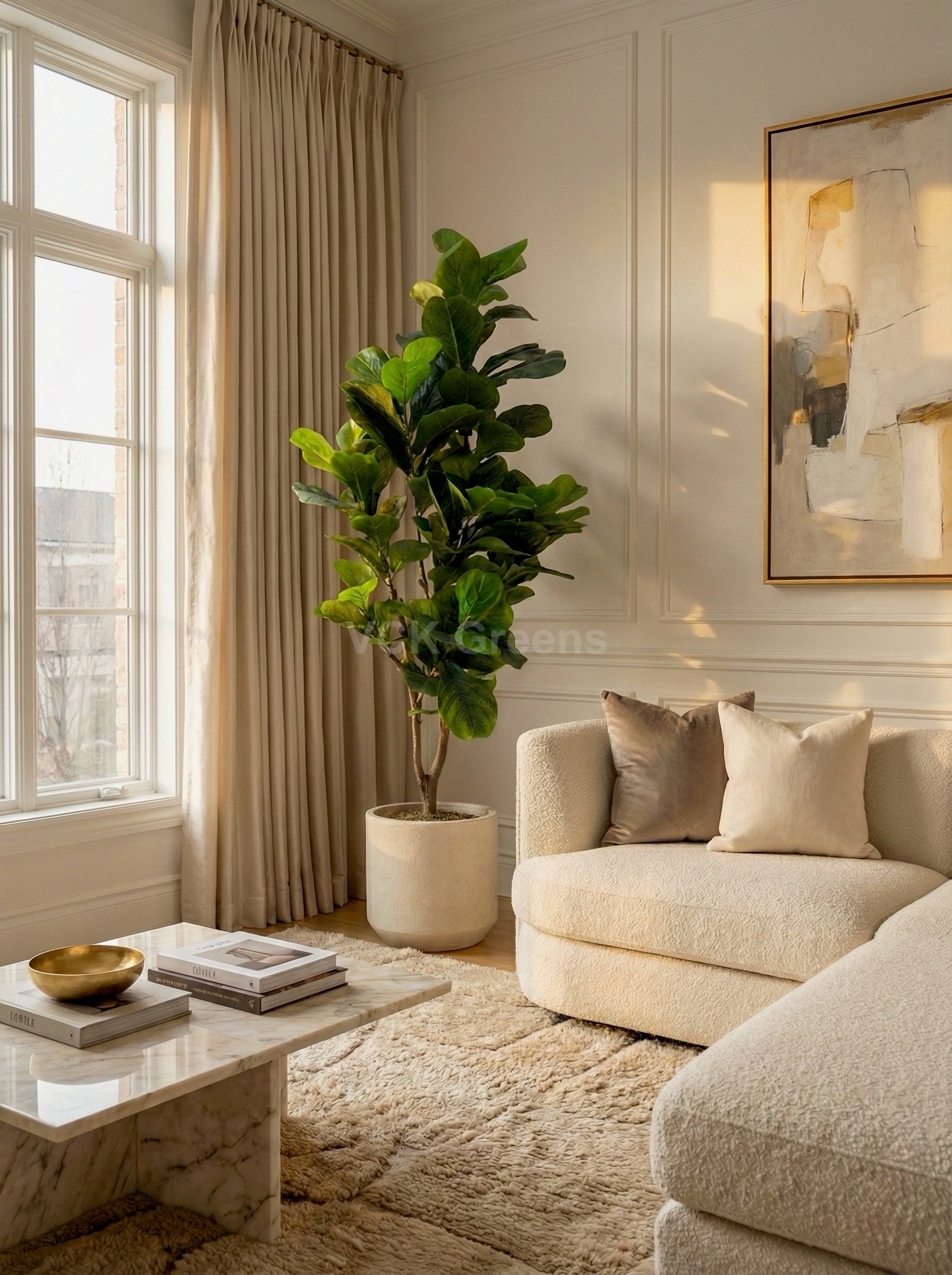 Artificial Fiddle Leaf Fig Plant 5.5ft