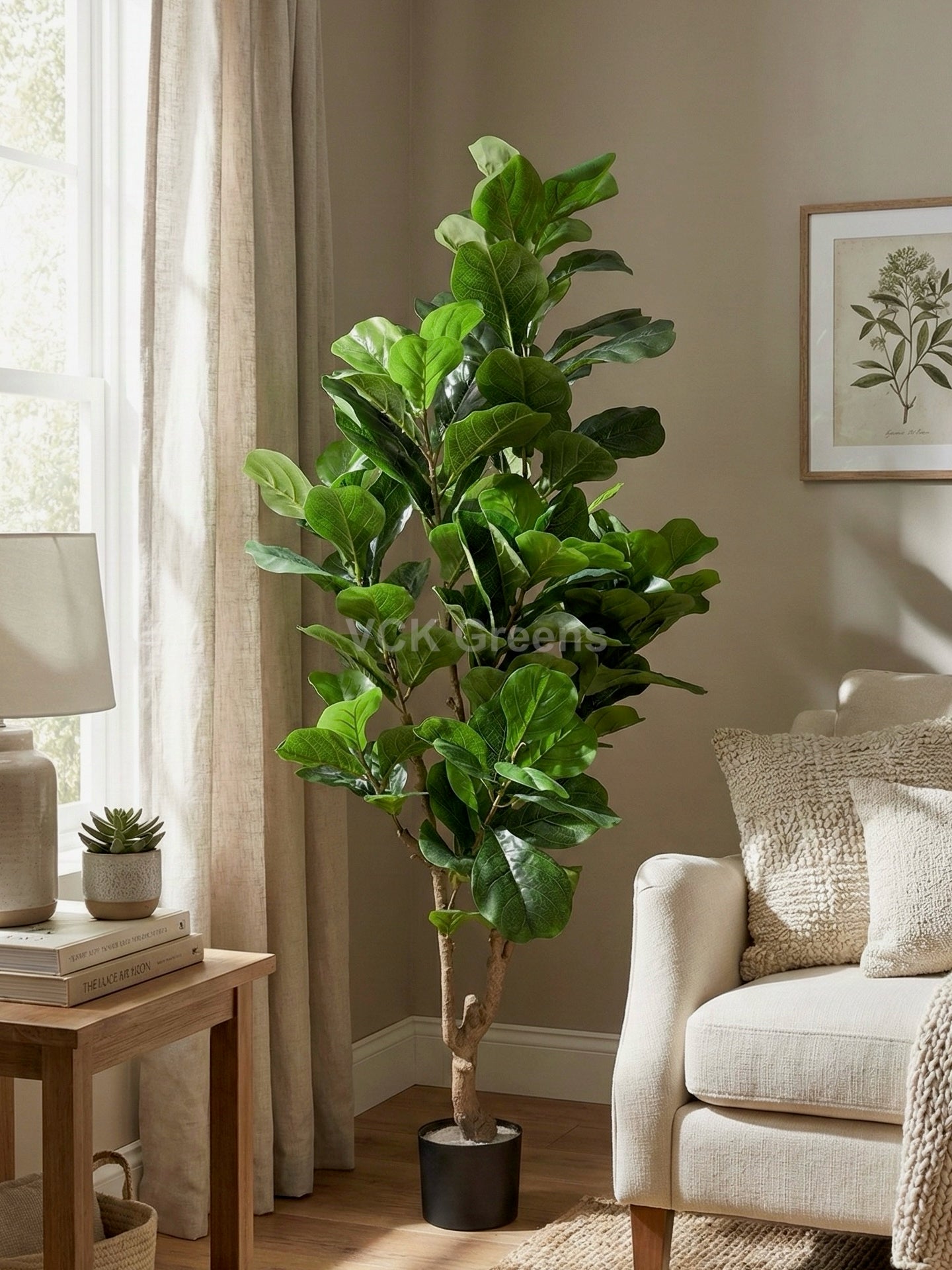 Artificial Fiddle Leaf Fig Plant 5.5ft