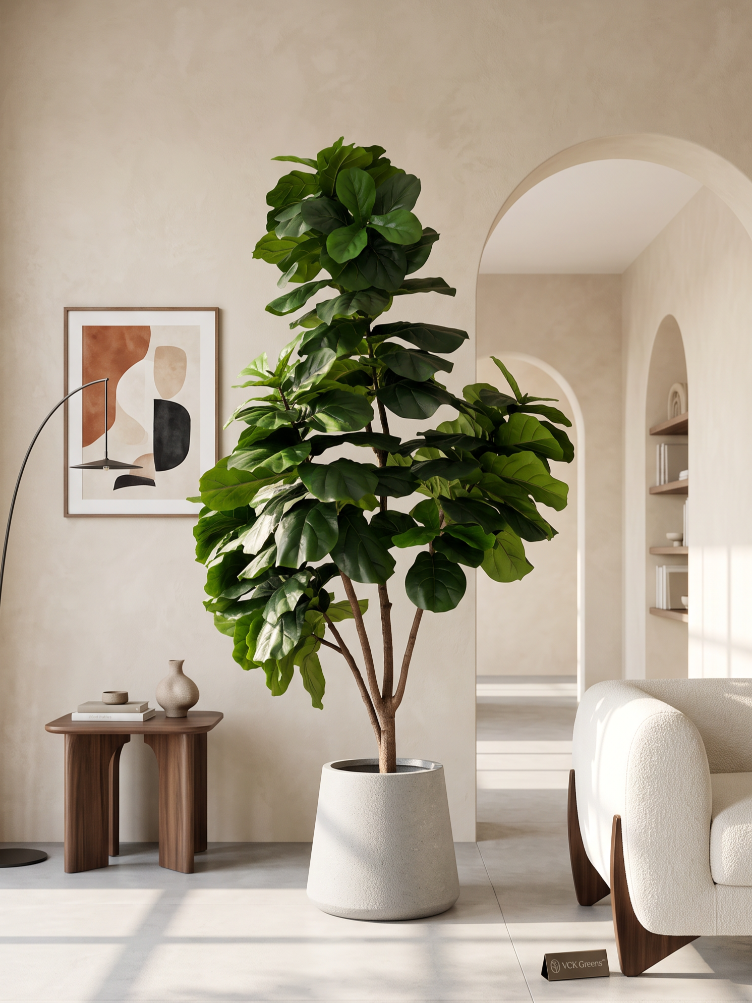 Artificial Tall Fiddle Leaf Fig Plant 8.7ft