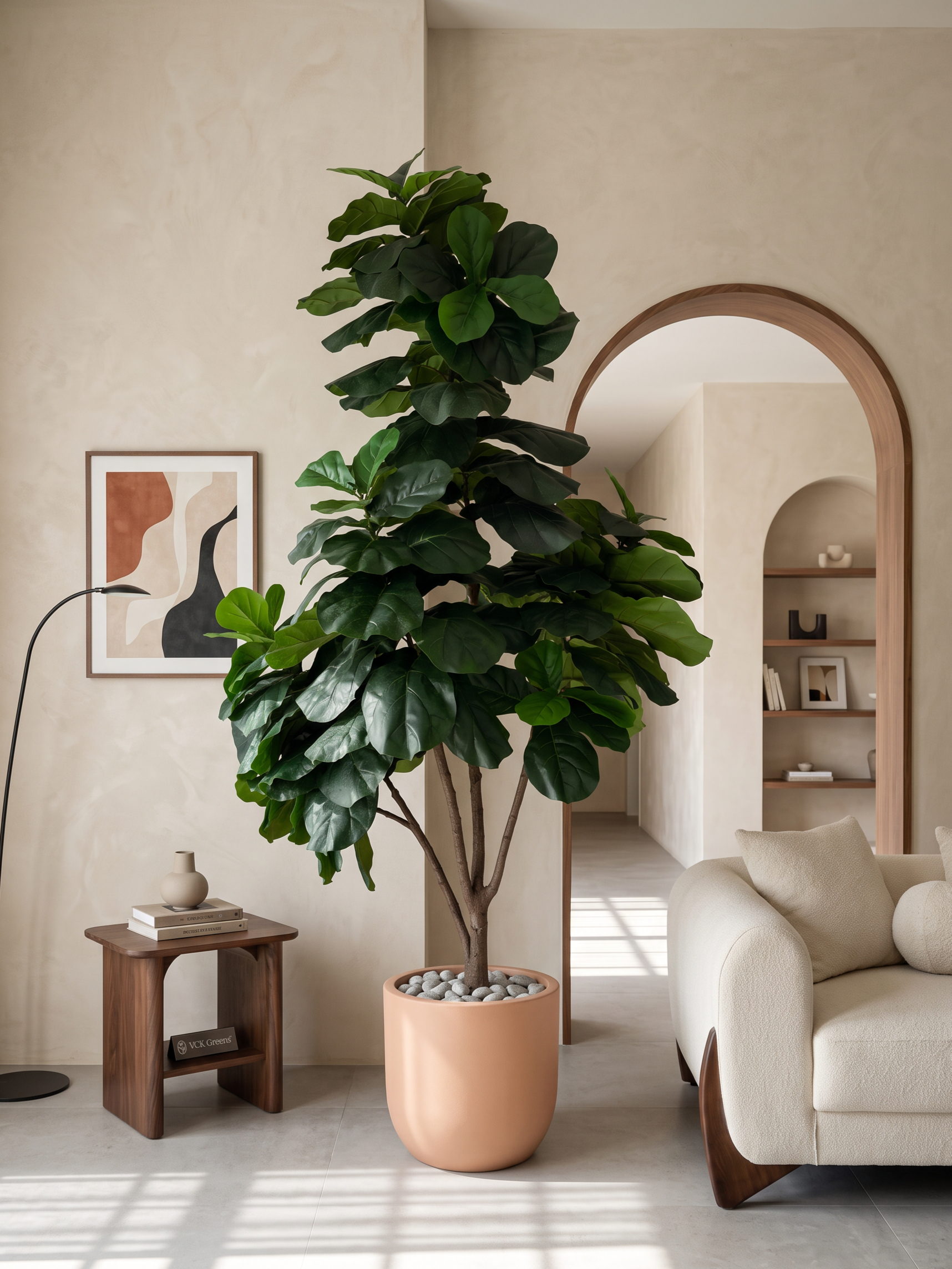 Artificial Tall Fiddle Leaf Fig Plant 8.7ft