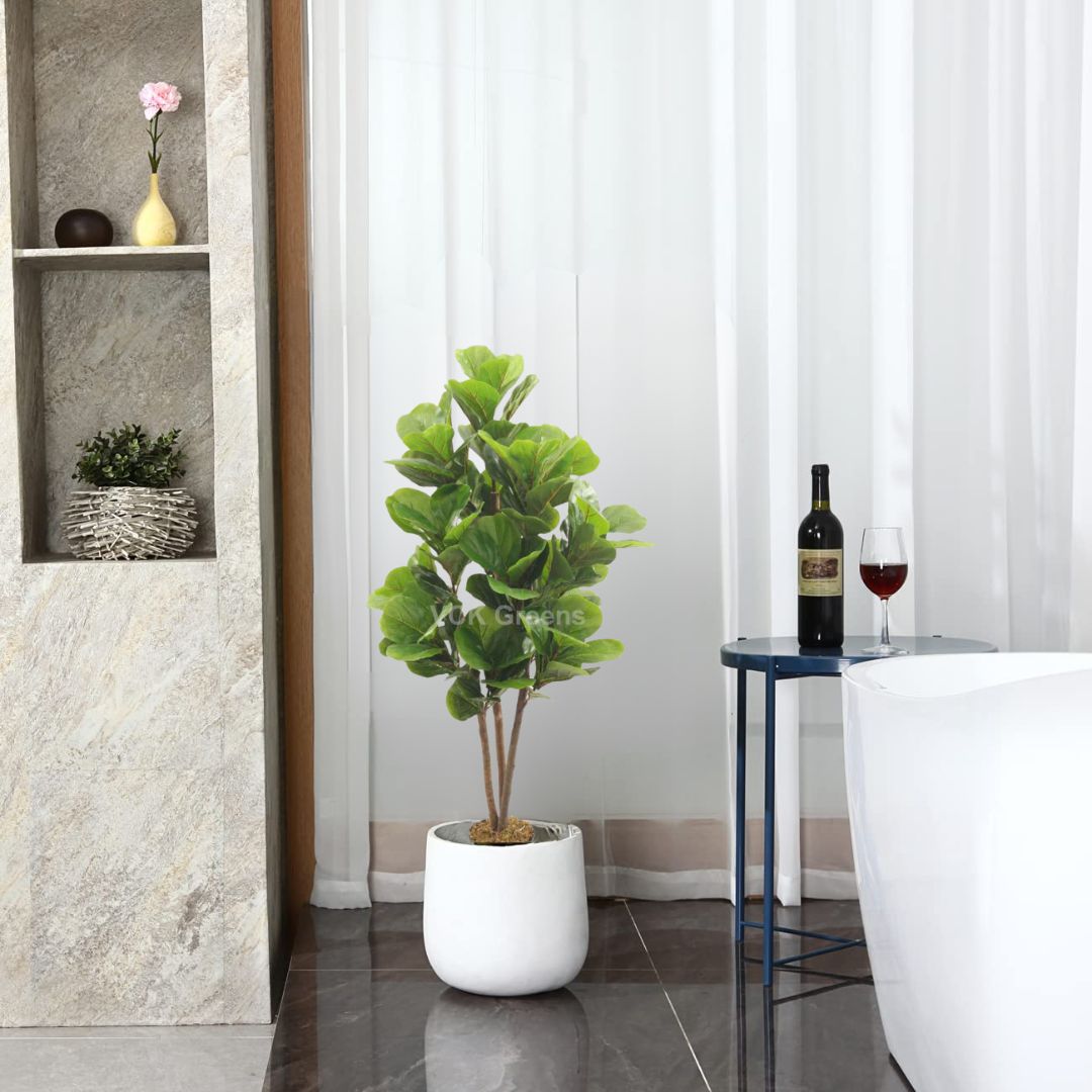 Artificial Fiddle Leaf Fig Tree 4ft