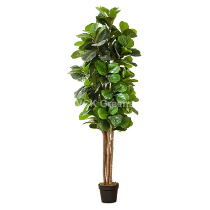 Artificial Fiddle Leaf Tree 6ft With Black Pot