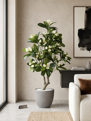 Artificial Frangipani Flower Plant 5ft