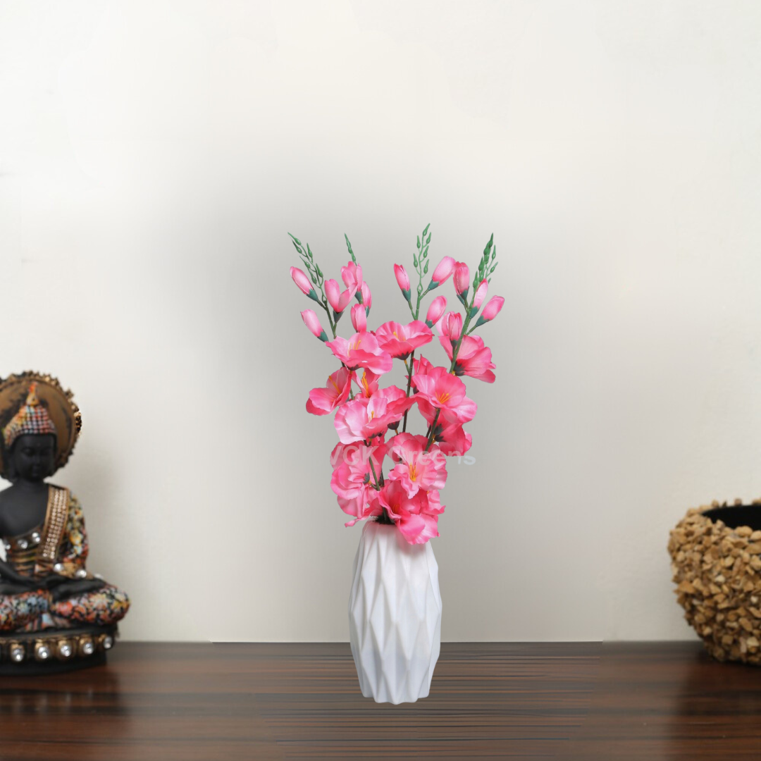 Artificial Gladiolus Flowers With Pot 50cm/1.8ft