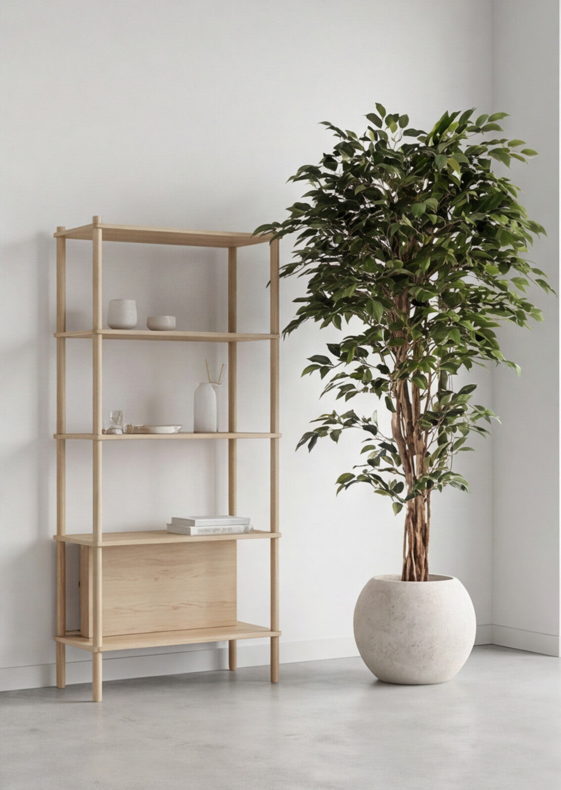 Artificial Green Ficus Tree 6ft