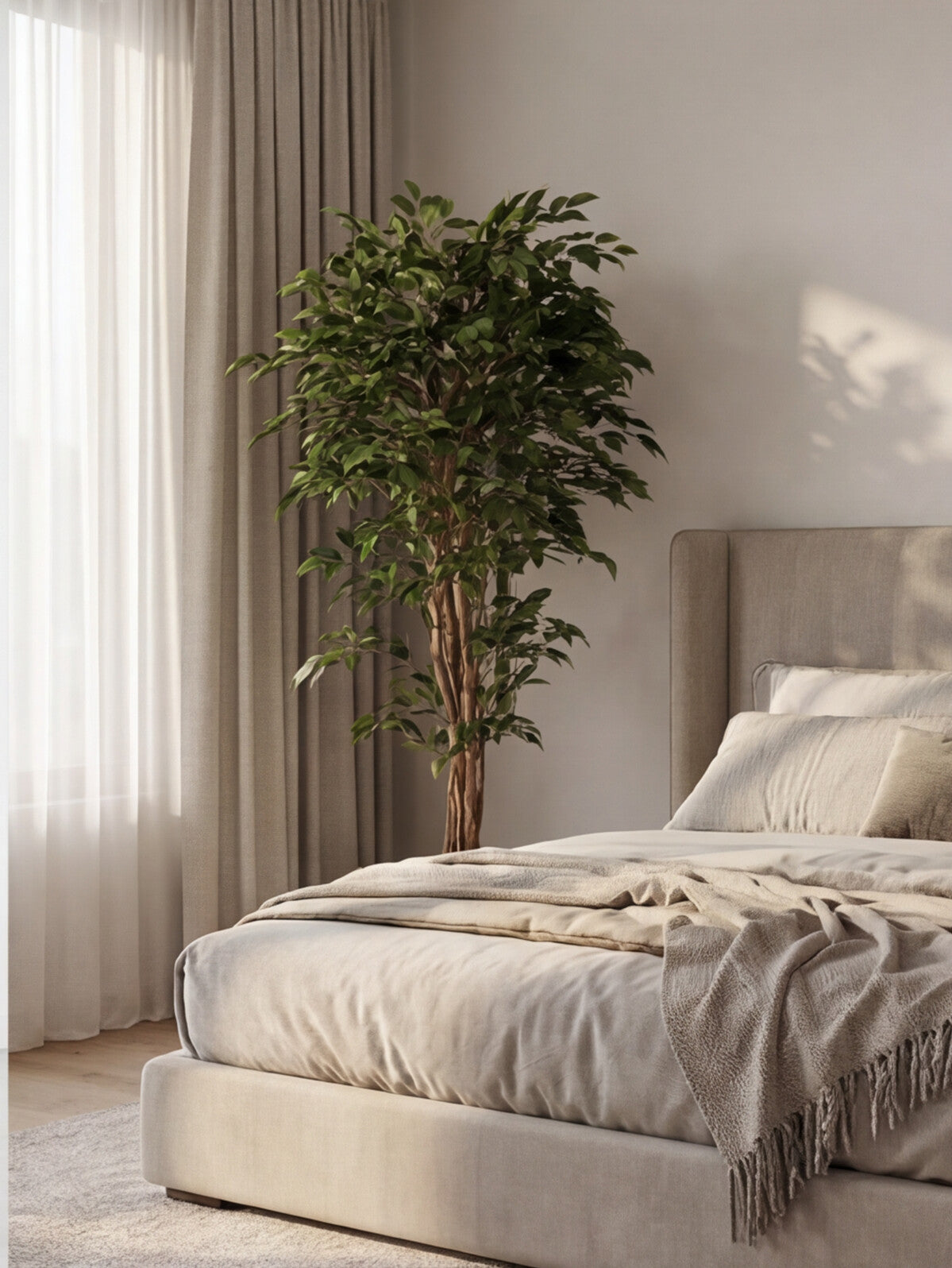 Artificial Green Ficus Tree 6ft