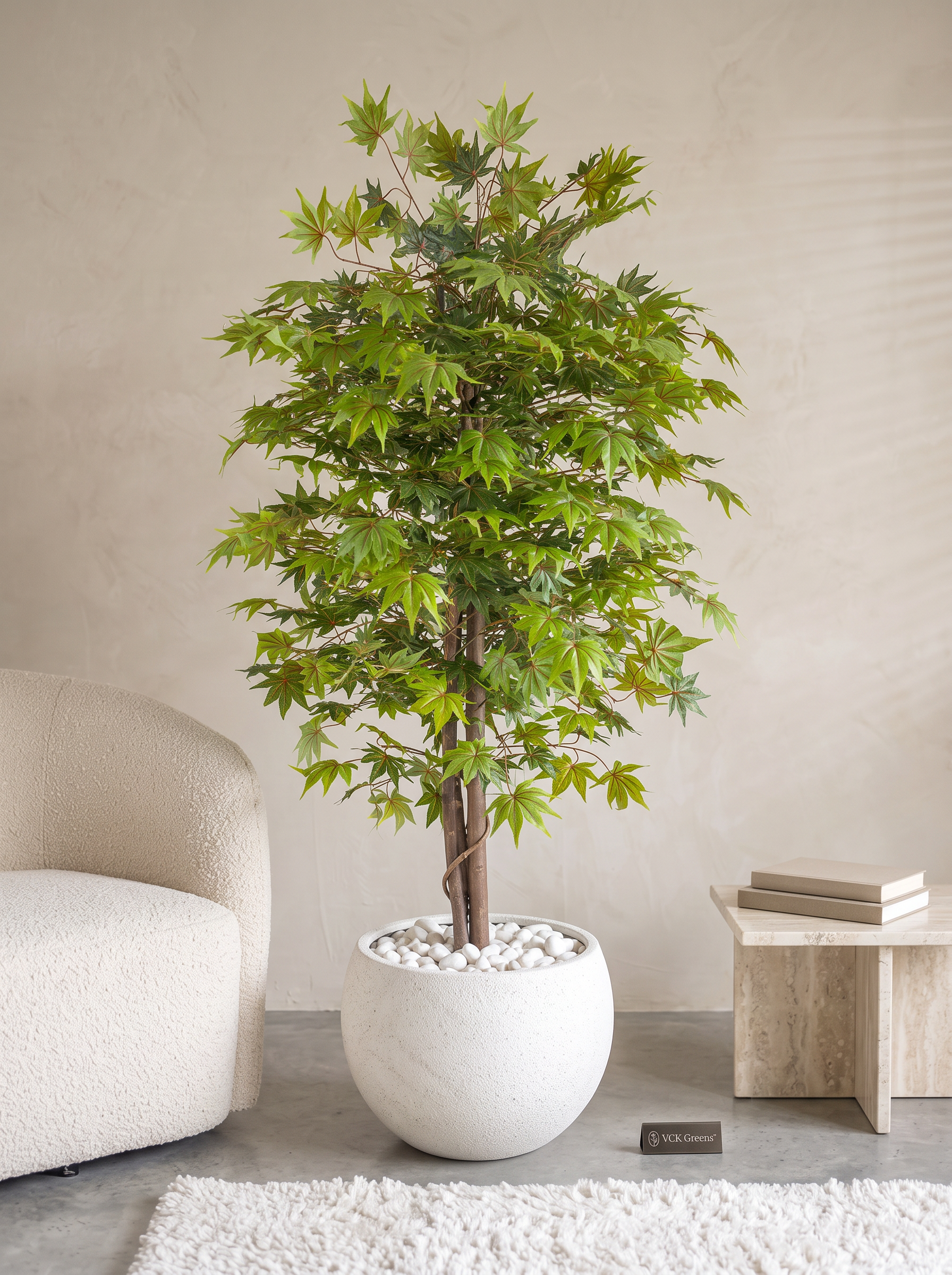 Artificial Green Maple Tree 6.5ft