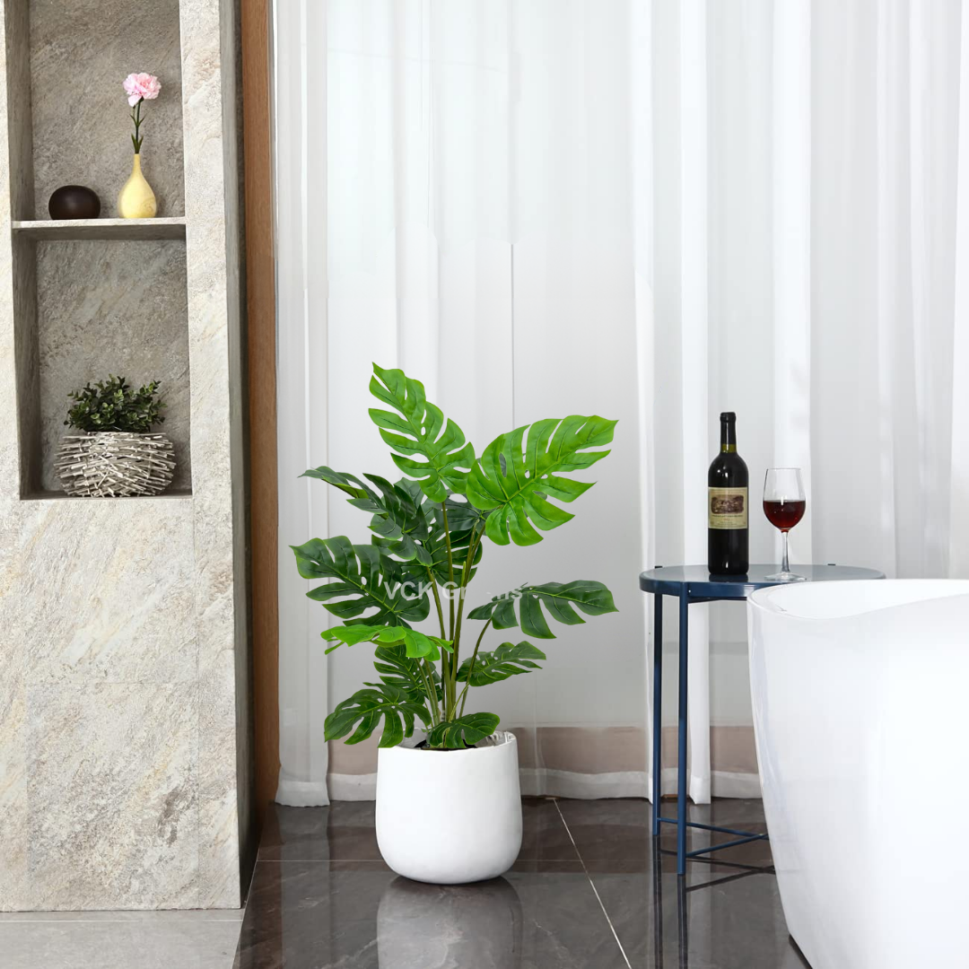Artificial Monstera Plant 3.5ft With Pot