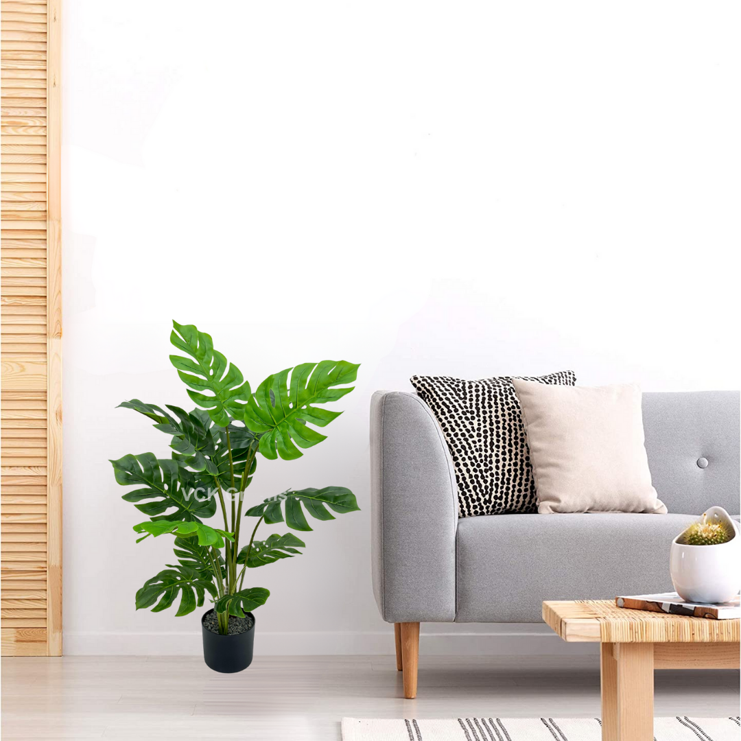 Artificial Monstera Plant 3.5ft With Pot