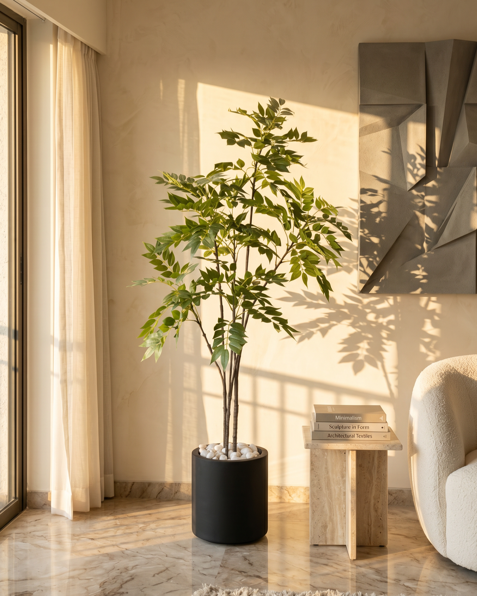 Artificial Green Ficus Plant 5ft