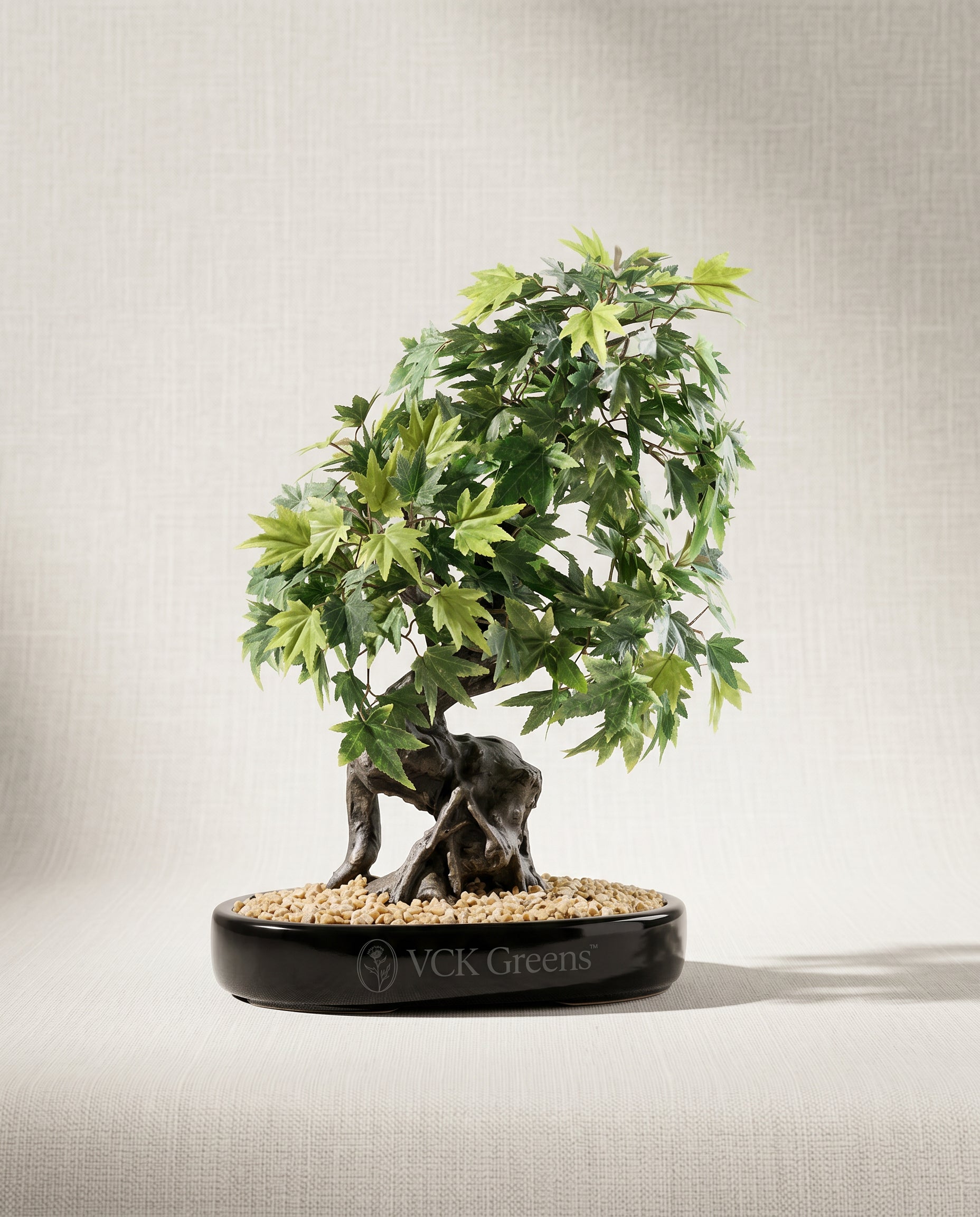 Artificial Green Japanese Maple Bonsai Plant 1.4ft