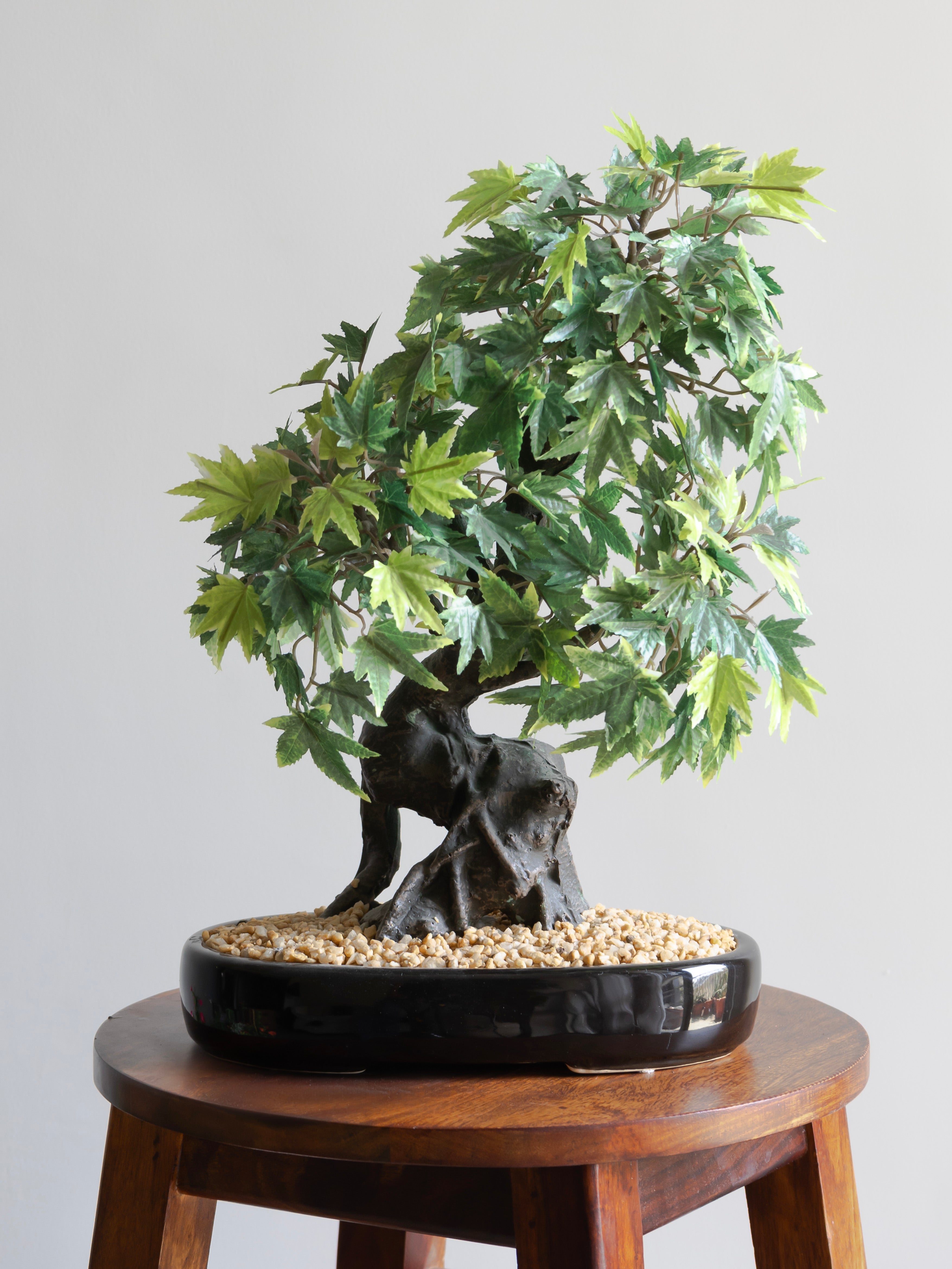 Artificial Green Japanese Maple Bonsai Plant 1.4ft