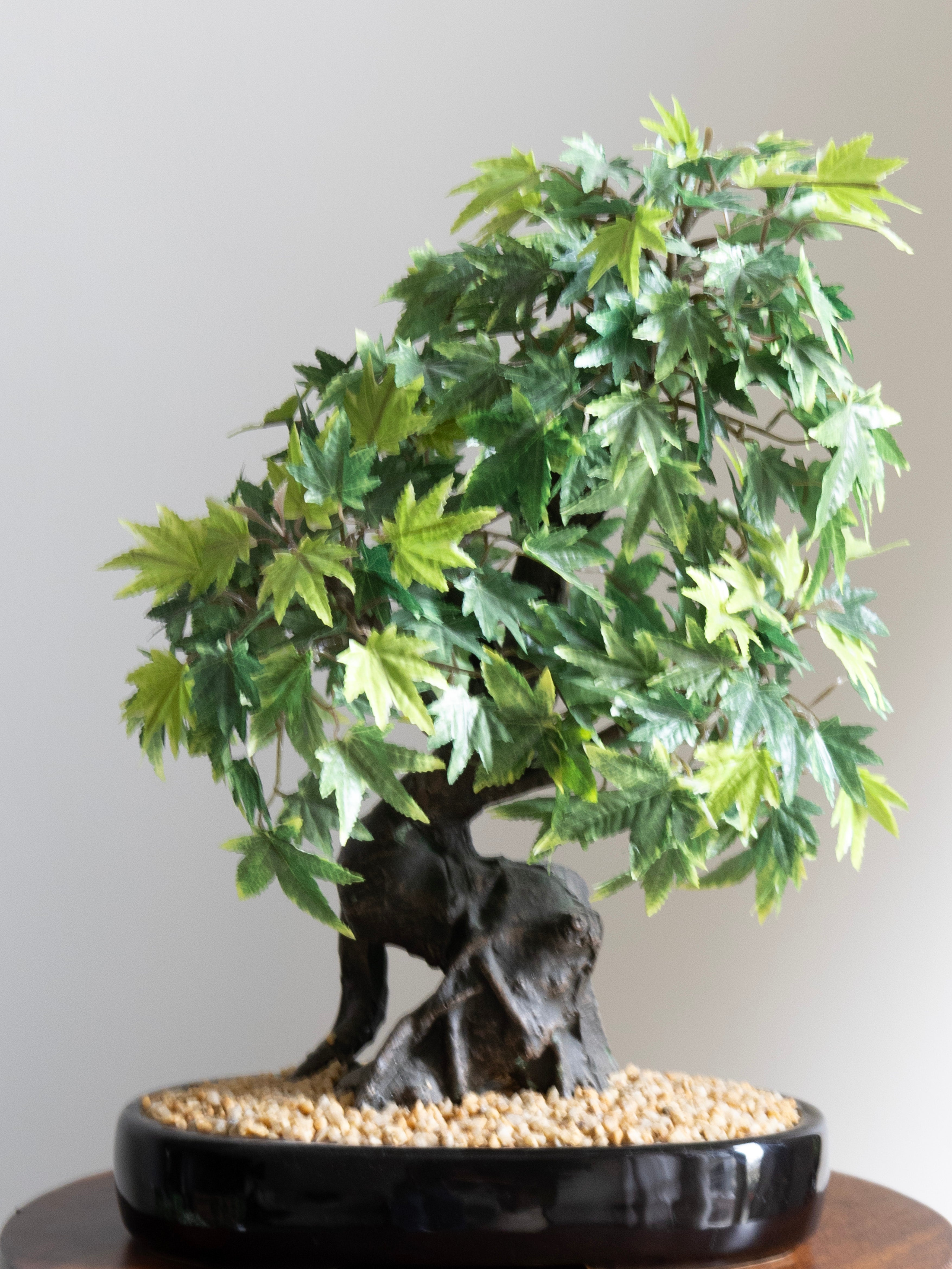 Artificial Green Japanese Maple Bonsai Plant 1.4ft