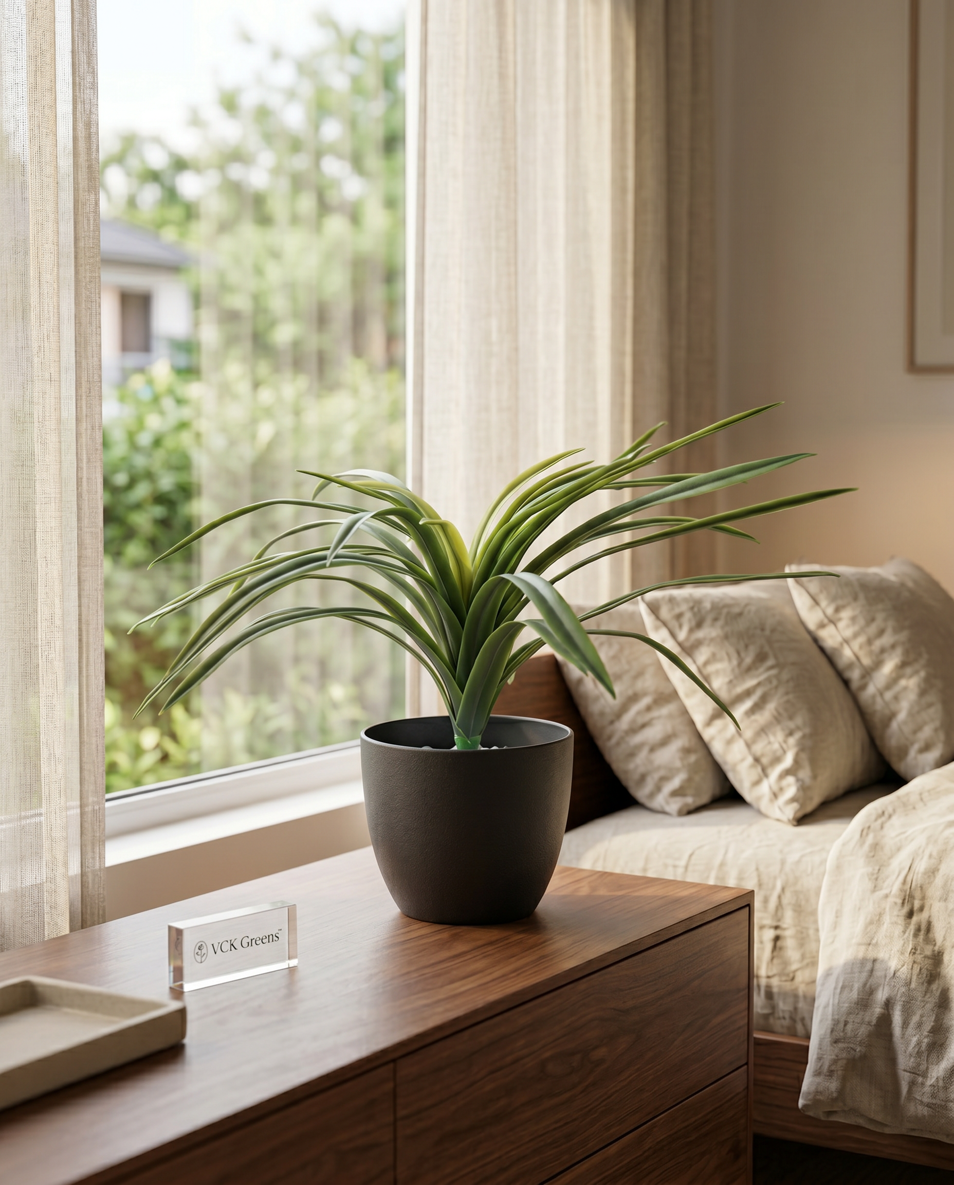 Artificial Latex Green Dracaena Bunch 1.5ft