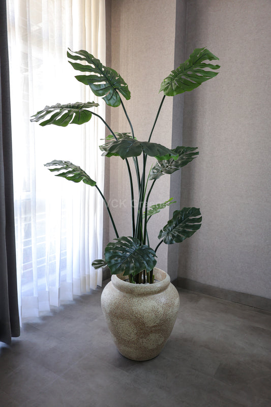 Artificial Monstera Plant With Pot 6 Feet