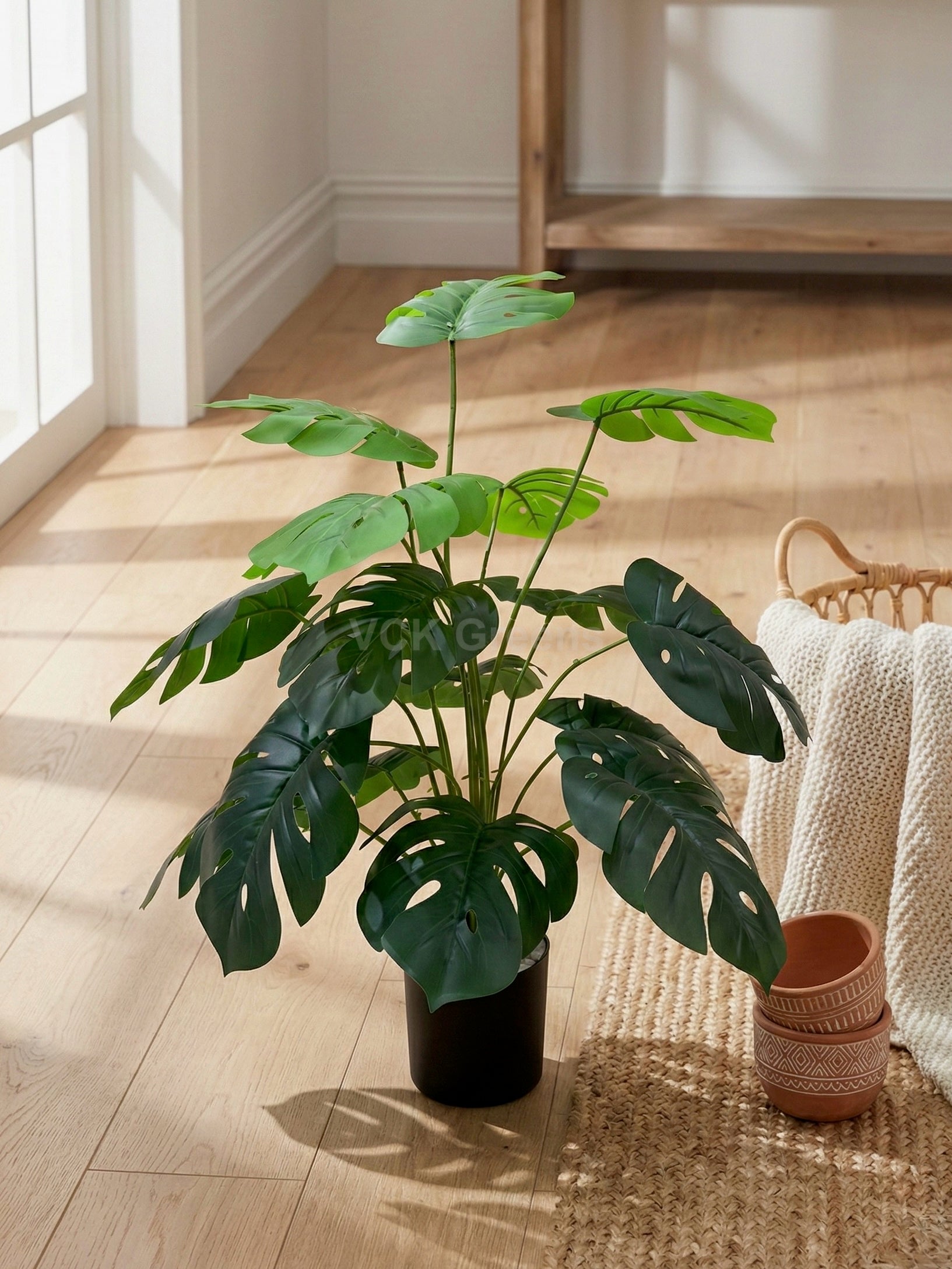 monstera artificial plant Artificial Monstera Plant 2.5ft – VCK Greens