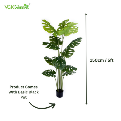 Artificial Monstera Plant 5ft With Pot