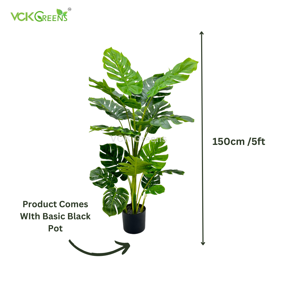 Artificial Monstera Plant 5ft With Pot