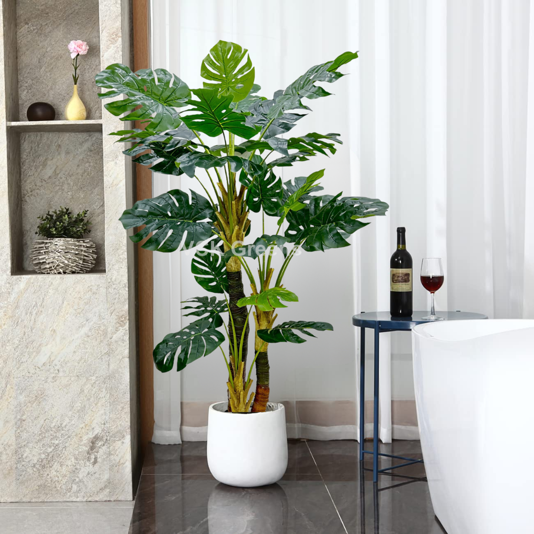 Artificial Monstera Leaf Plant 6ft With Pot