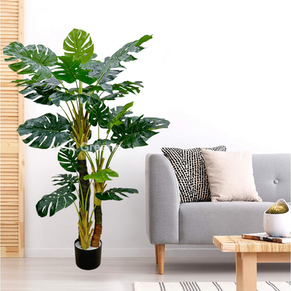 Artificial Monstera Leaf Plant 6ft With Pot