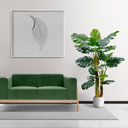 Artificial Monstera Leaf Plant 6ft With Pot