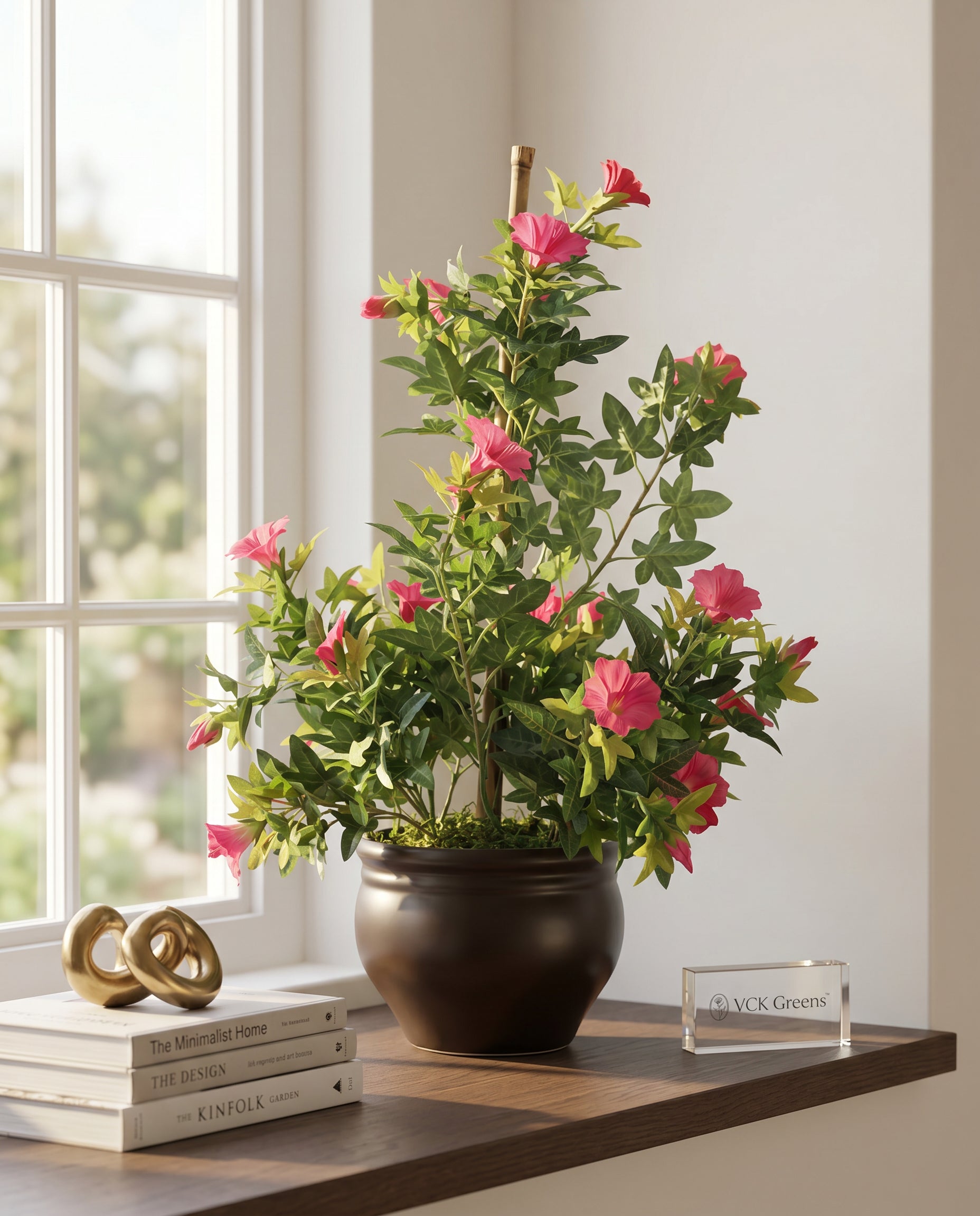 Artificial Morning glory Pink Bonsai 1.7ft