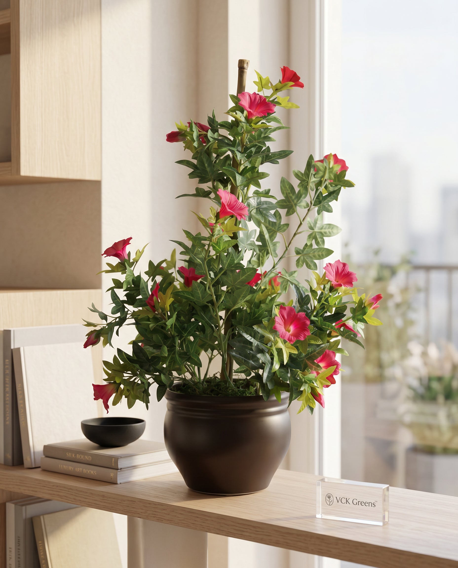 Artificial Morning glory Pink Bonsai 1.7ft