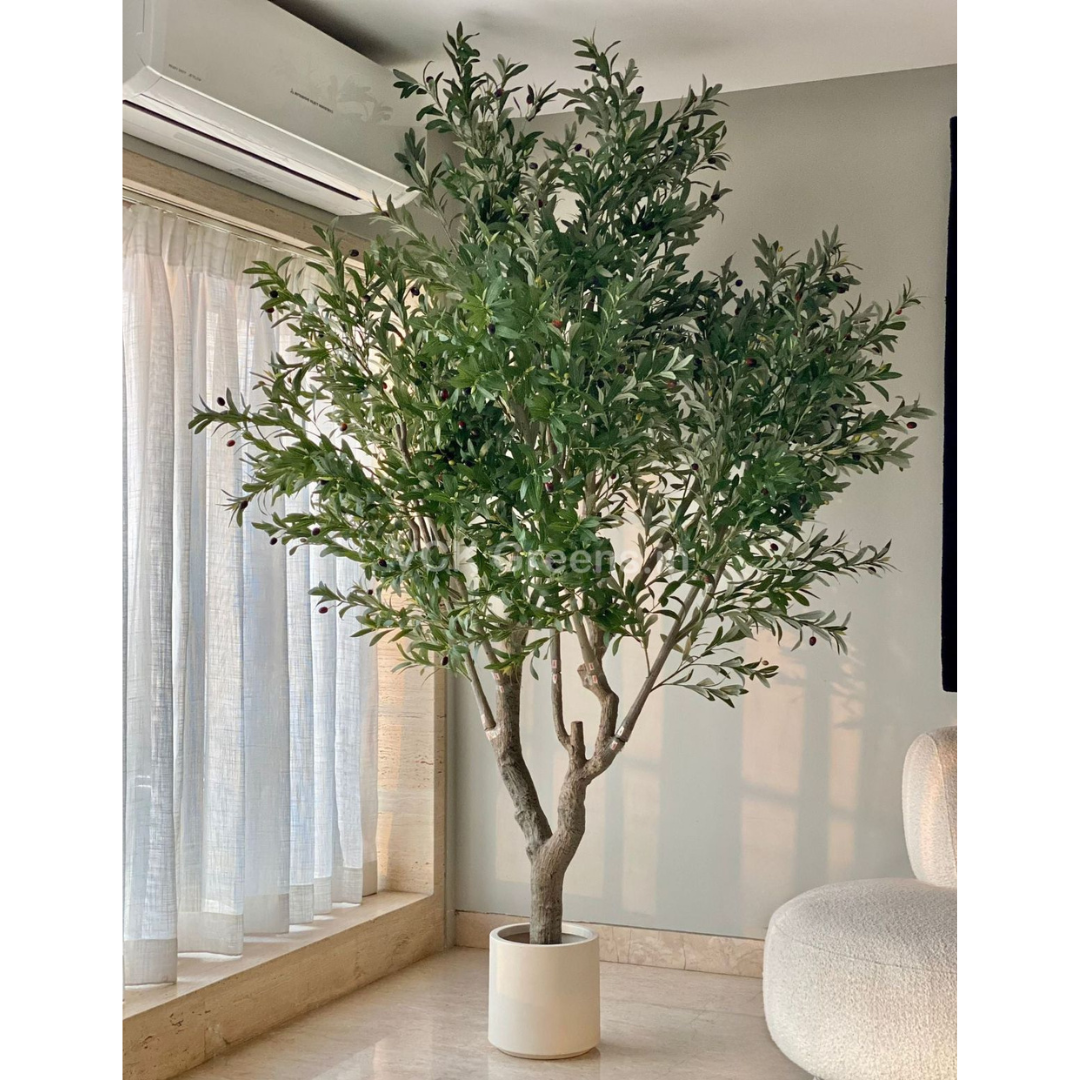 Artificial Olive Tree 8.3ft With Black Pot