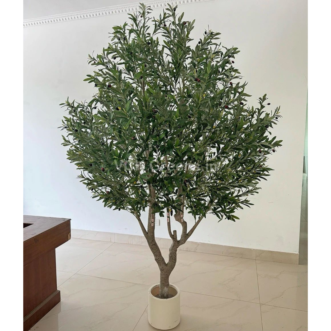 Artificial Olive Tree 8.3ft With Black Pot