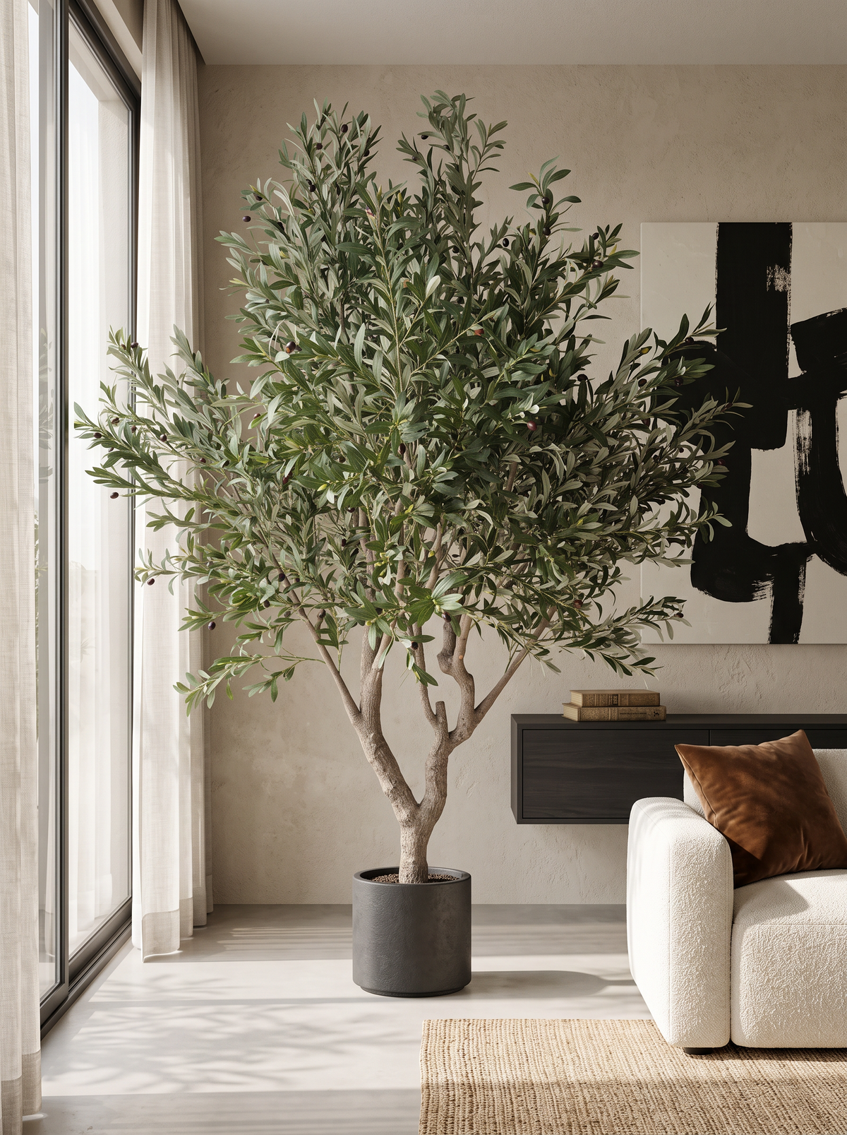 Artificial Grandeur Olive Tree 8.2ft