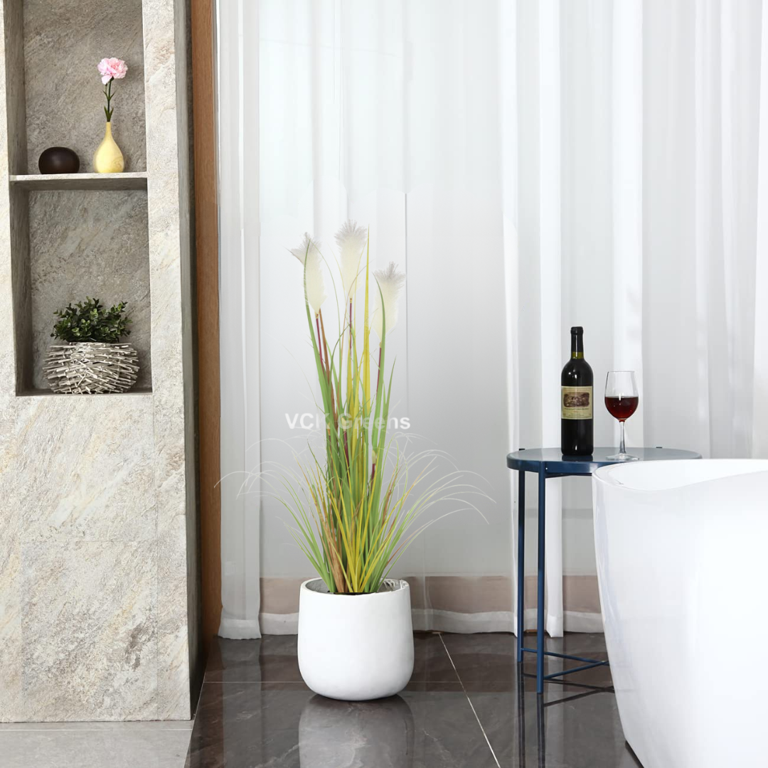 Artificial Onion Grass Plant 4ft With Pot