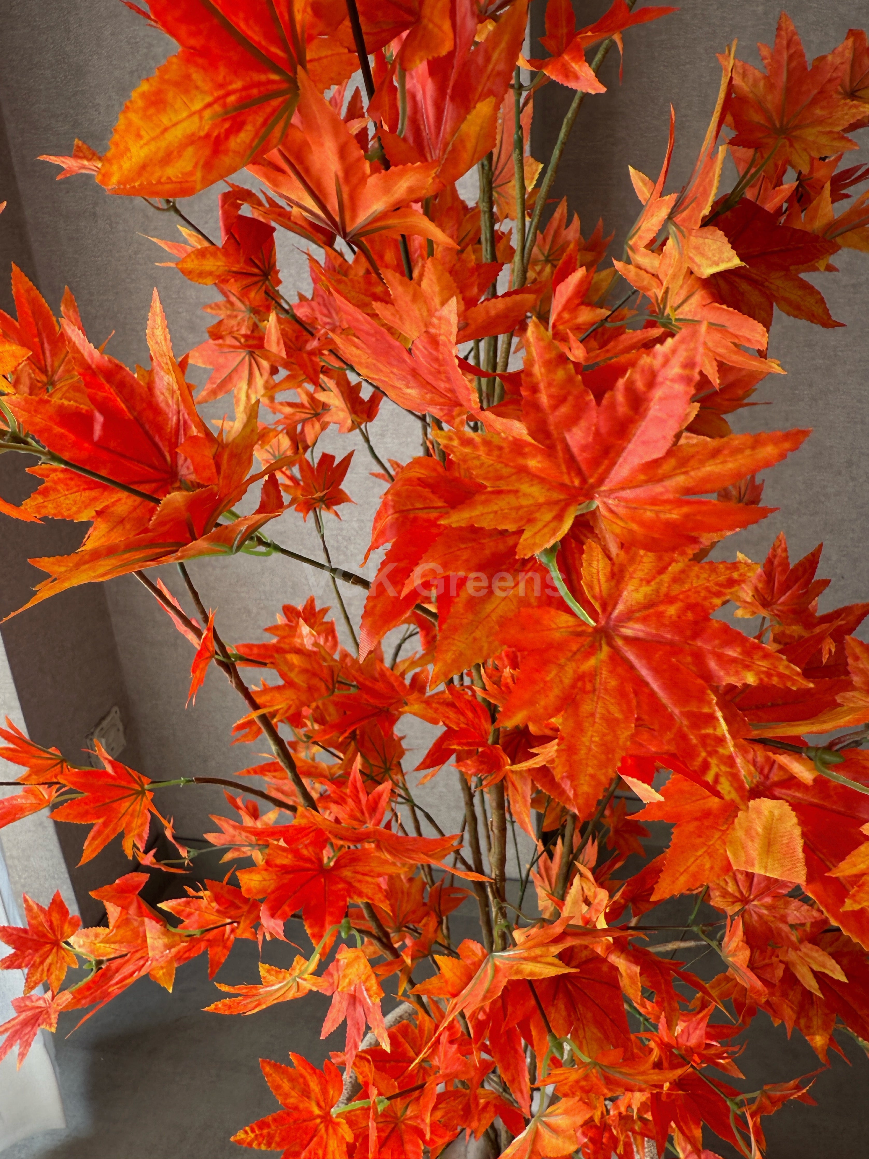 Artificial Orange Maple Leaf Plant 5ft