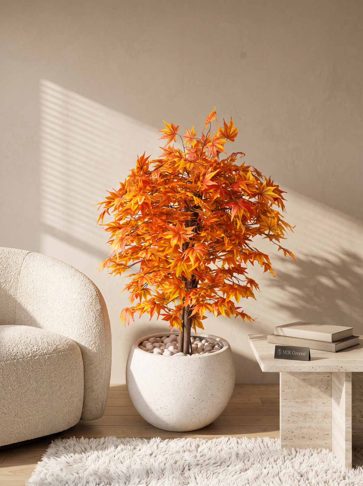 Artificial Orange Maple Tree 4.5ft