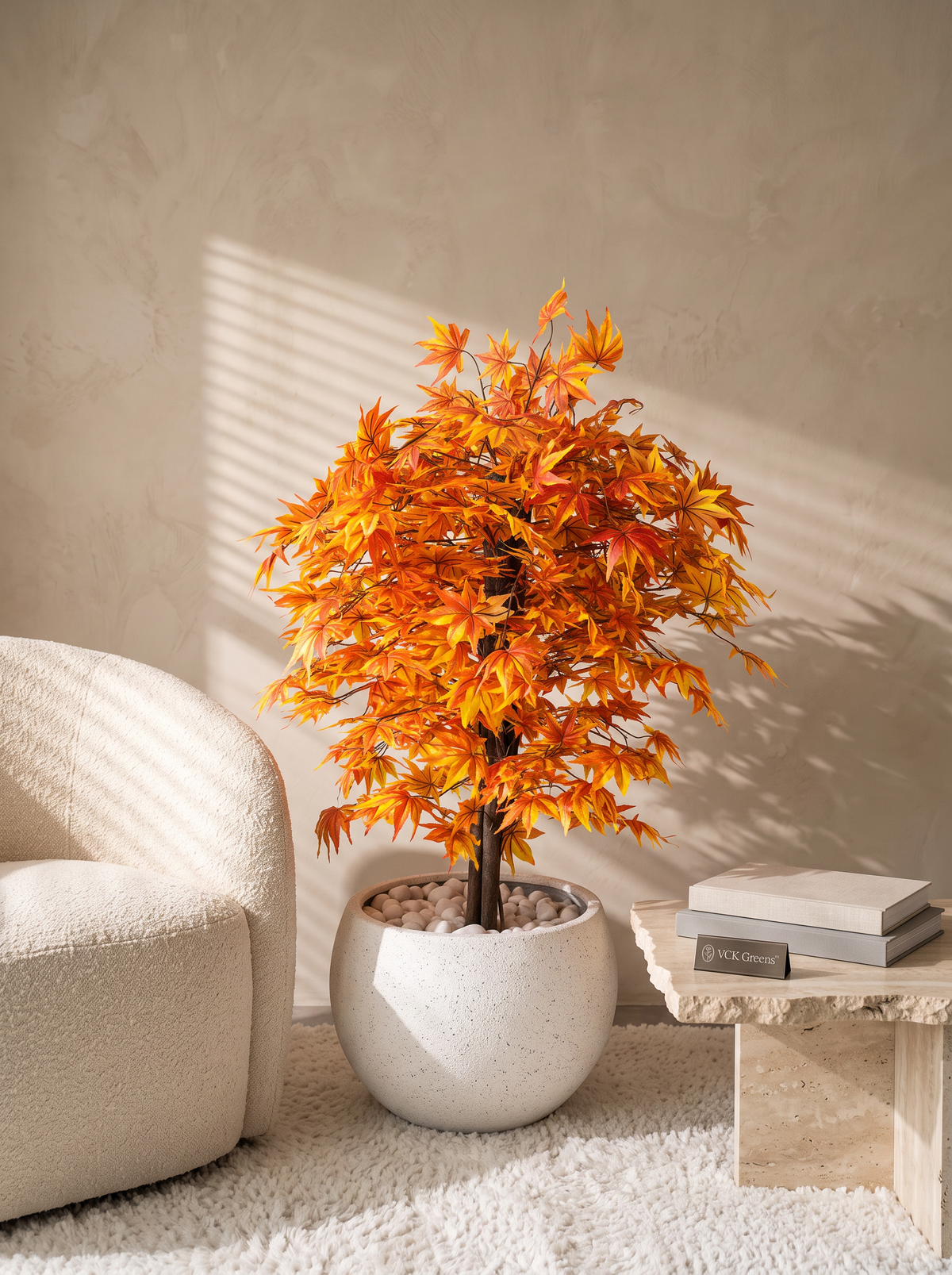Artificial Orange Maple Tree 4.5ft