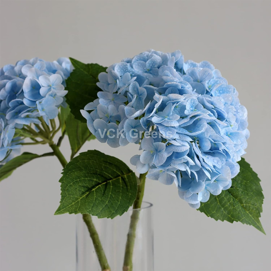 Artificial PU Real Touch Hydrangea Flower Stems 50cm/21inch