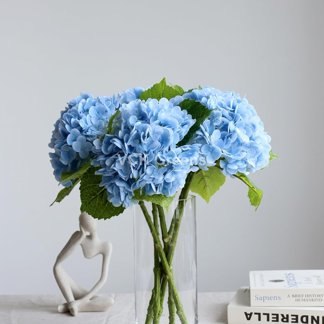 Artificial PU Real Touch Hydrangea Flower Stems 50cm/21inch