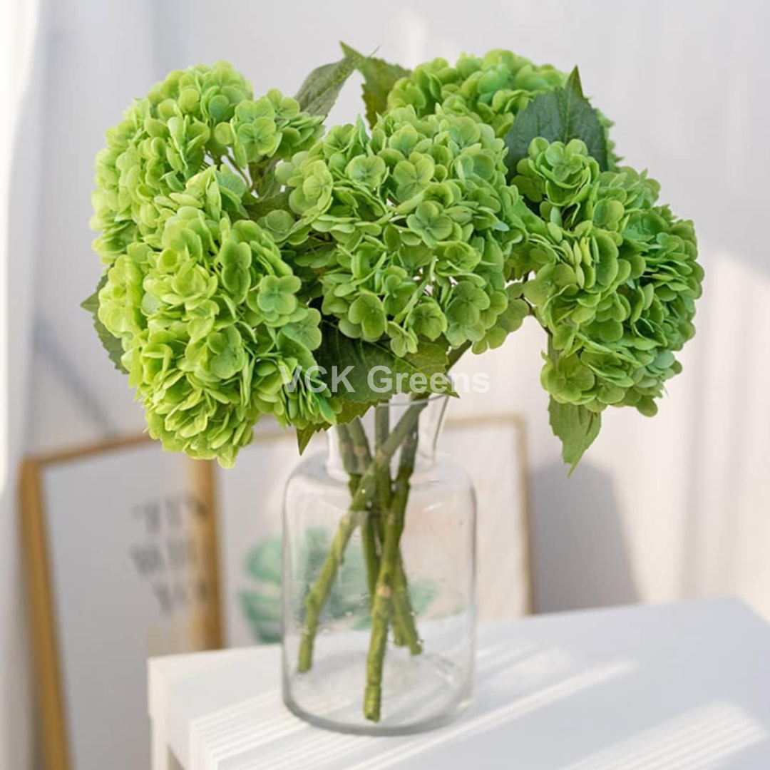 Artificial PU Real Touch Hydrangea Flower Stems 50cm/21inch